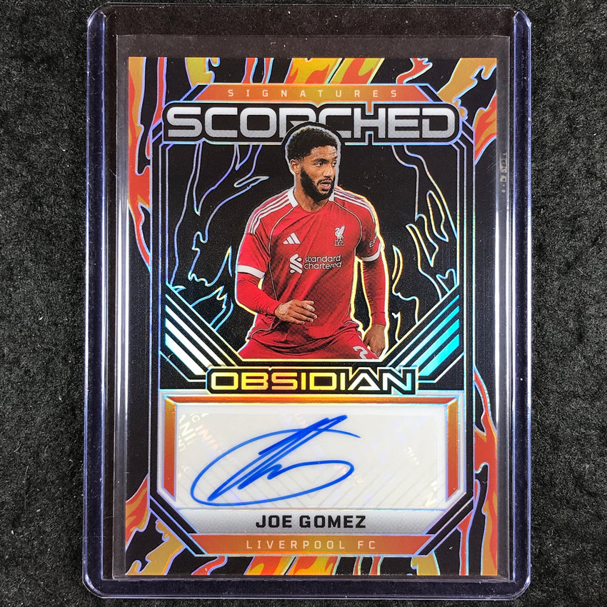 2025-26 Obsidian JOE GOMEZ Scorched Signatures Auto 158/199