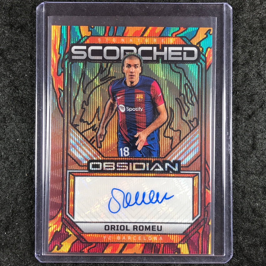 2025-26 Obsidian ORIOL ROMEU Scorched Signatures Auto Taiga 24/25