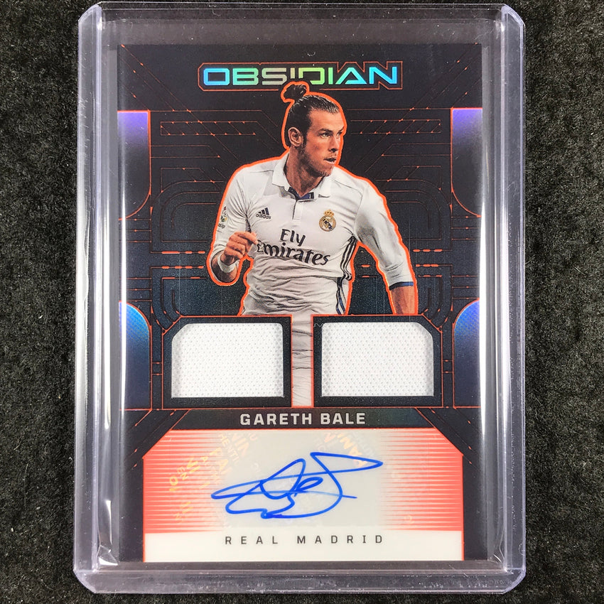 2025-26 Obsidian GARETH BALE Dual Jersey Ink Jersey Auto Orange 87/149