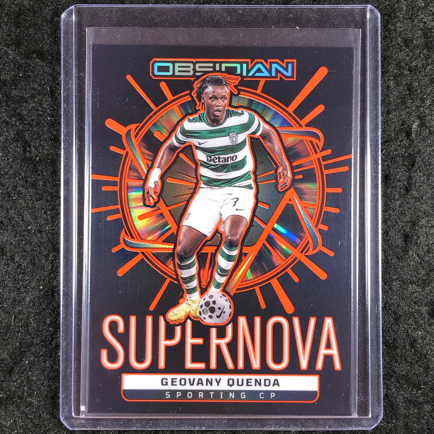 2025-26 Obsidian GEOVANY QUENDA Supernova Etch Orange 46/75 #12