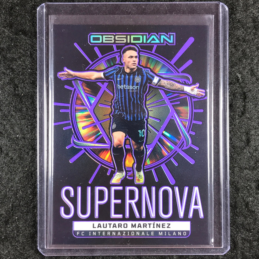 2025-26 Obsidian LAUTARO MARTINEZ Supernova Etch Purple 20/50 #20
