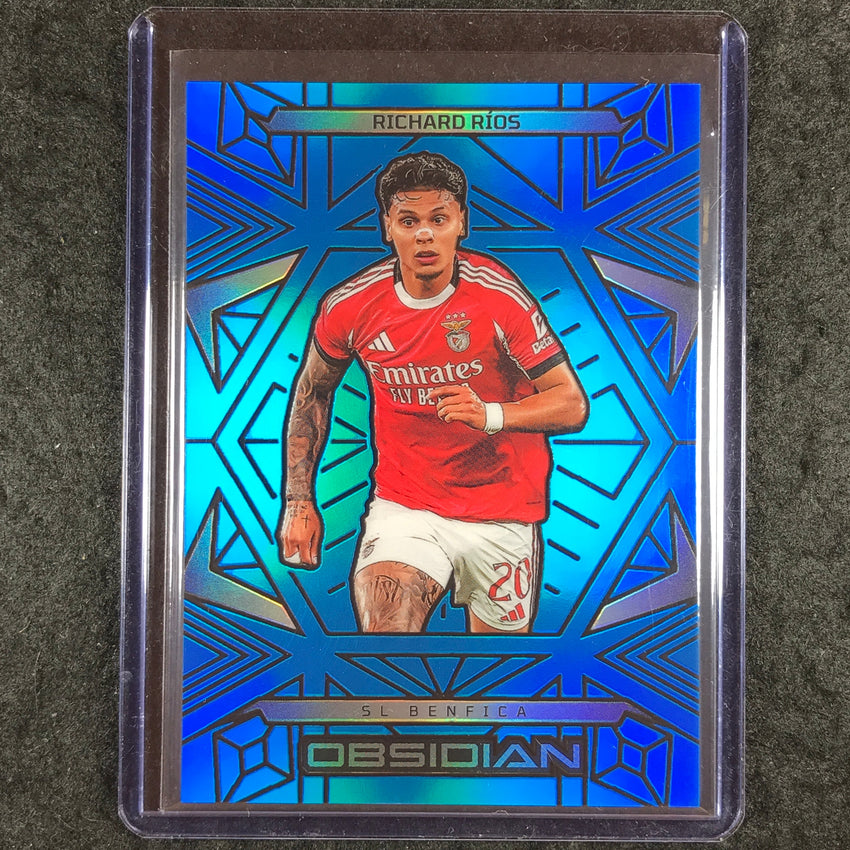 2025-26 Obsidian RICHARD RIOS Base Neon Blue Flood 5/15 #102