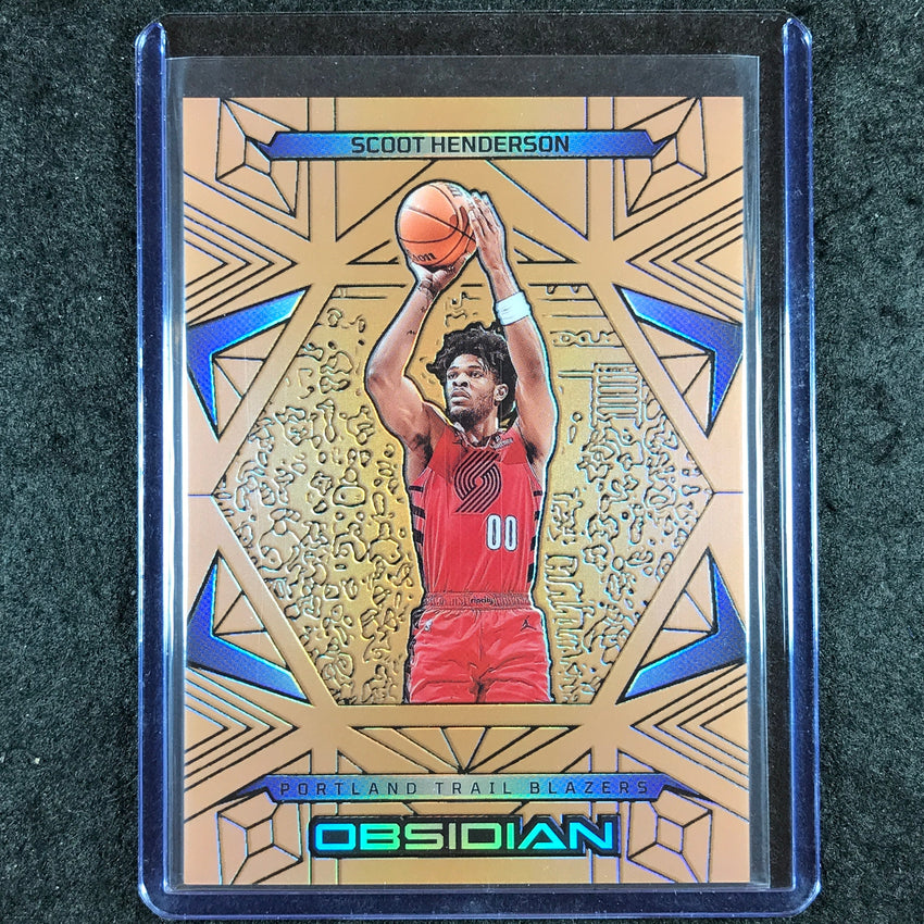 2024-25 Obsidian SCOOT HENDERSON Base Bronze Flood 3/99 #86