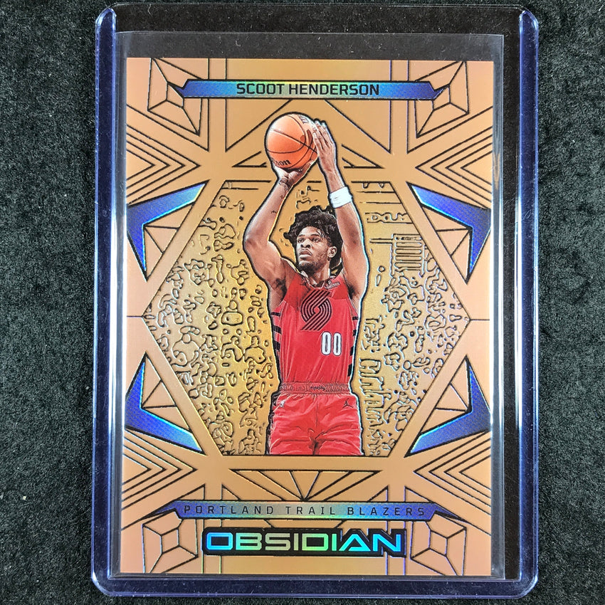 2024-25 Obsidian SCOOT HENDERSON Base Bronze Flood 42/99 #86