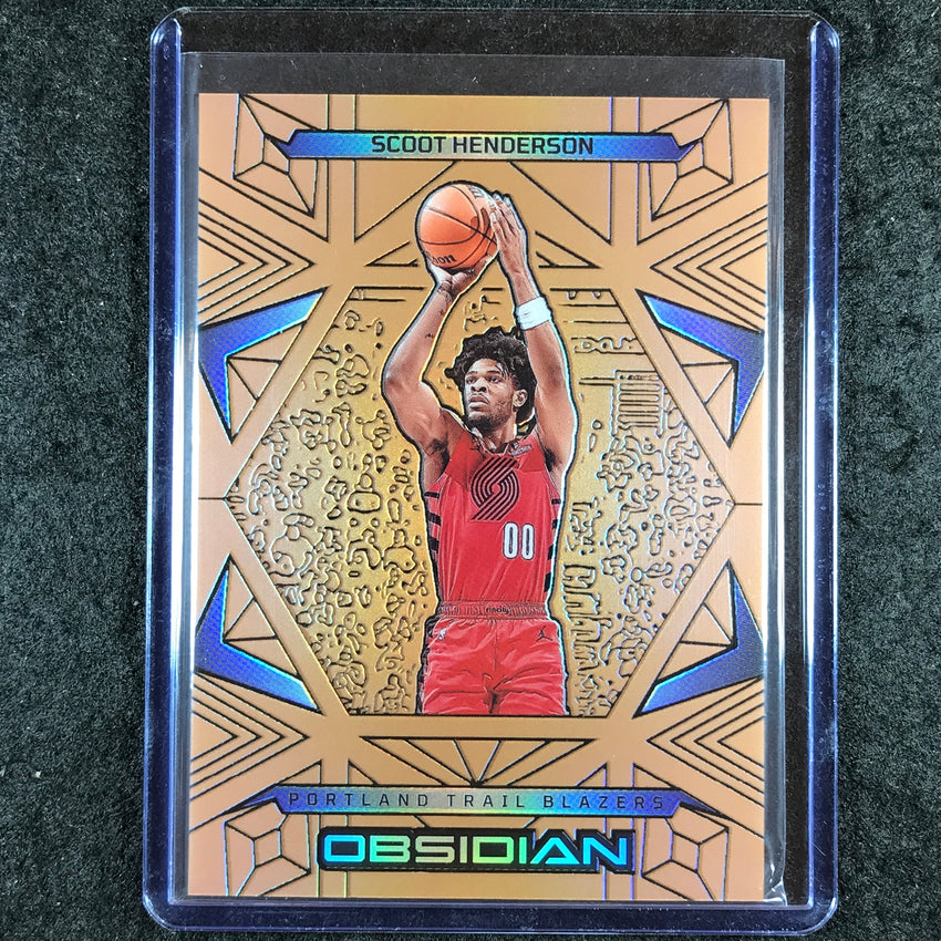 2024-25 Obsidian SCOOT HENDERSON Base Bronze Flood 25/99 #86