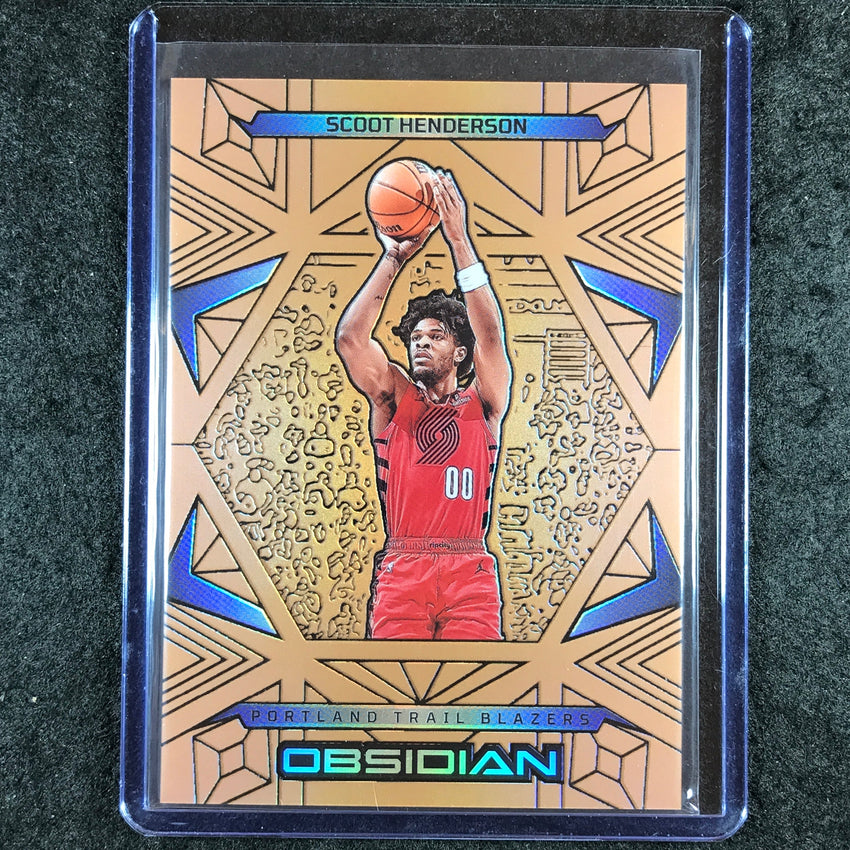 2024-25 Obsidian SCOOT HENDERSON Base Bronze Flood 87/99 #86