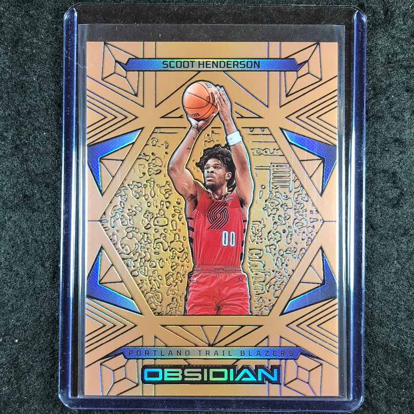 2024-25 Obsidian SCOOT HENDERSON Base Bronze Flood 67/99 #86