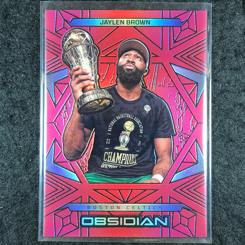 2024-25 Obsidian JAYLEN BROWN Base Red Flood #186