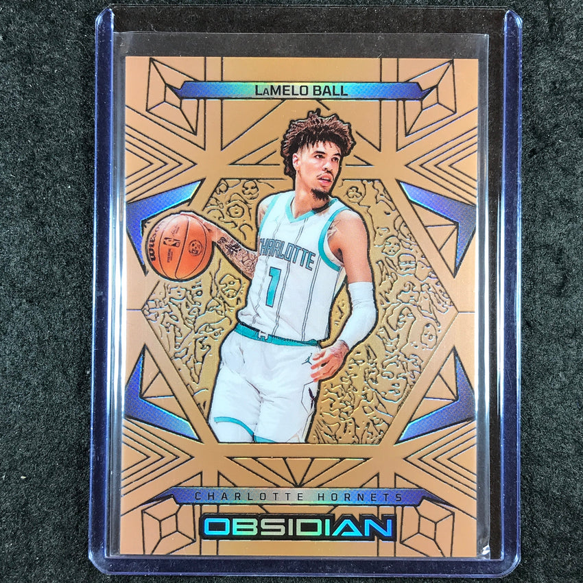 2024-25 Obsidian LAMELO BALL Base Bronze Flood 9/99 #100