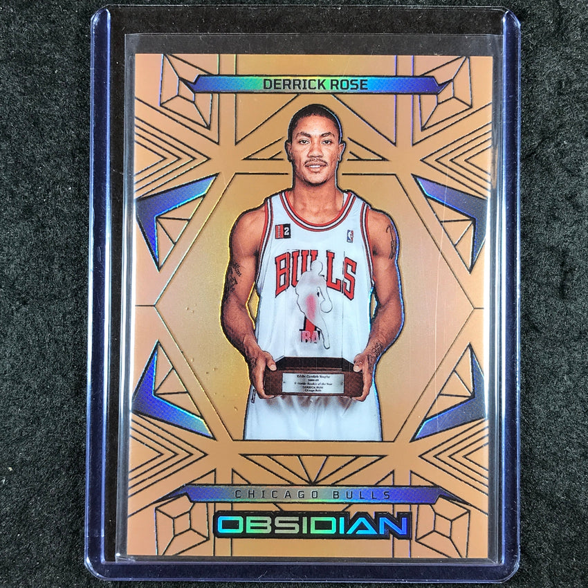 2024-25 Obsidian DERRICK ROSE Base Bronze Flood 12/99 #195