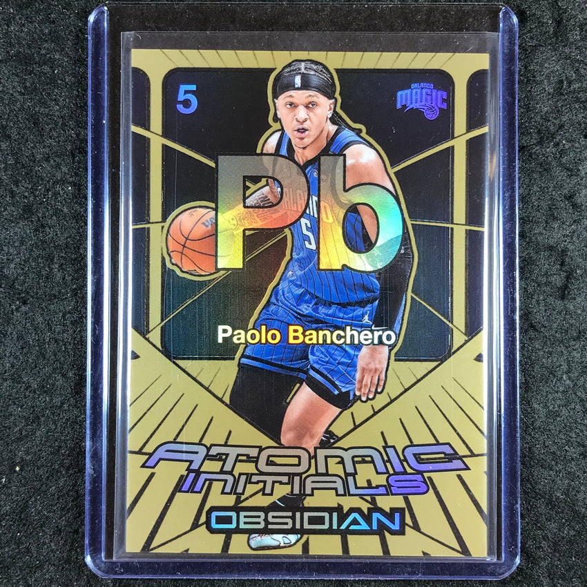 2024-25 Obsidian PAOLO BANCHERO Atomic Initials Bronze Flood 3/60 #13