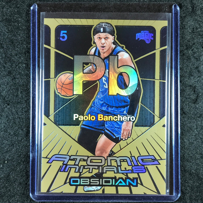2024-25 Obsidian PAOLO BANCHERO Atomic Initials Bronze Flood 6/60 #13
