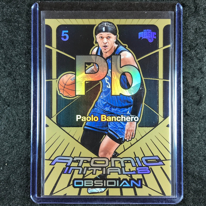 2024-25 Obsidian PAOLO BANCHERO Atomic Initials Bronze Flood 50/60 #13