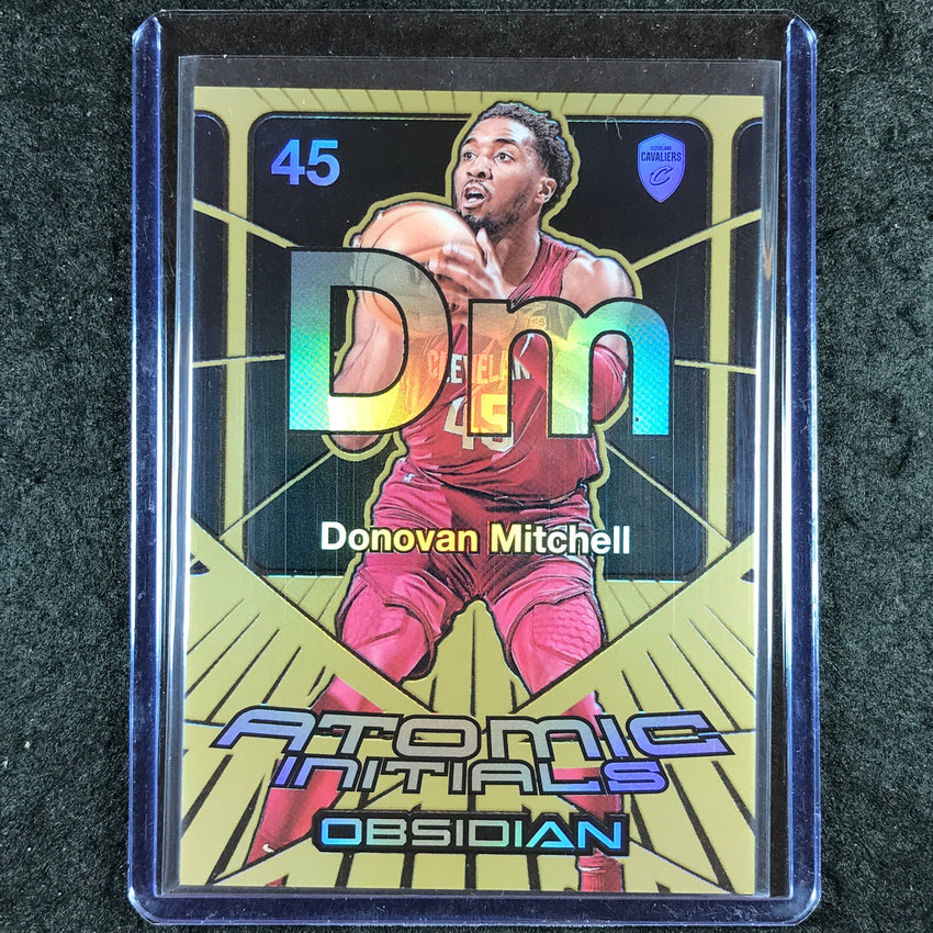 2024-25 Obsidian DONOVAN MITCHELL Atomic Initials Bronze Flood 27/60 #18