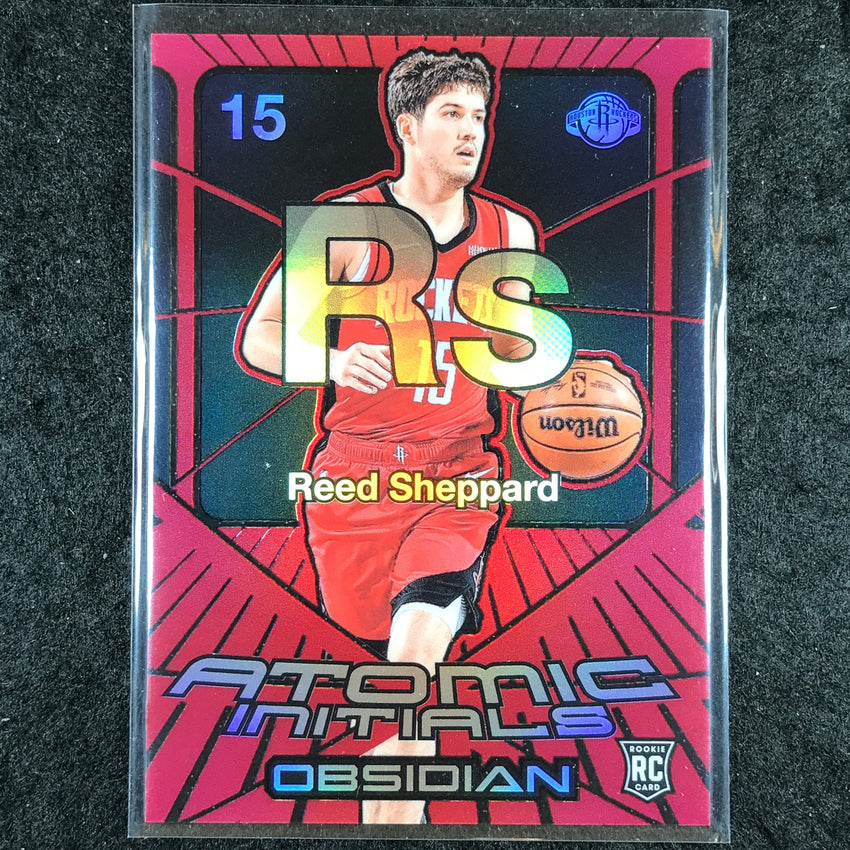 2024-25 Obsidian REED SHEPPARD Atomic Initials Rookie Red Flood #3