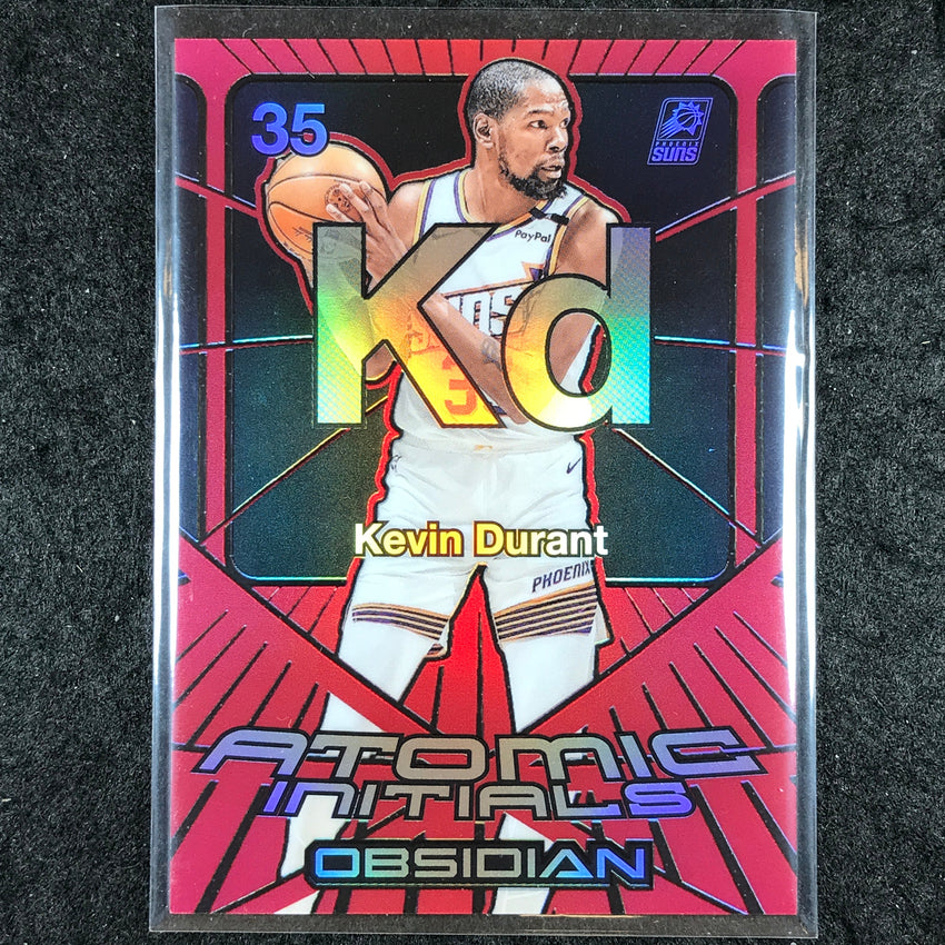 2024-25 Obsidian KEVIN DURANT Atomic Initials Red Flood #6