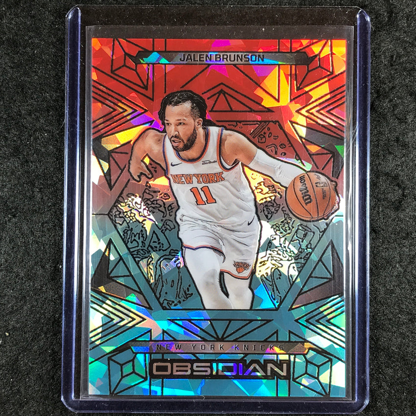 2024-25 Obsidian JALEN BRUNSON Base Fire and Ice Flood 34/49 #3