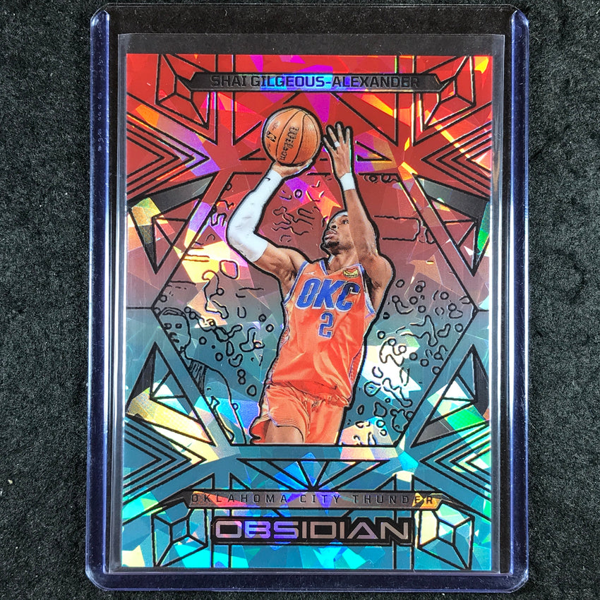 2024-25 Obsidian SHAI GILGEOUS-ALEXANDER Base Fire and Ice Flood 30/49 #8