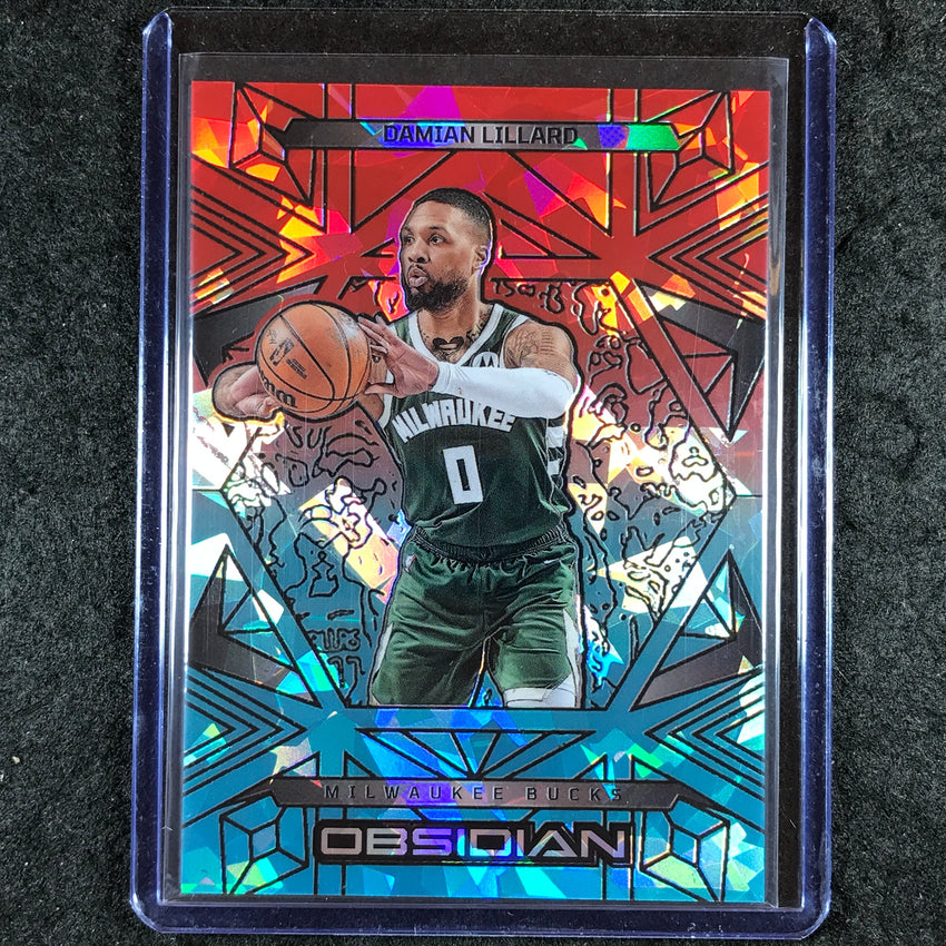 2024-25 Obsidian DAMIAN LILLARD Base Fire and Ice Flood 18/49 #31
