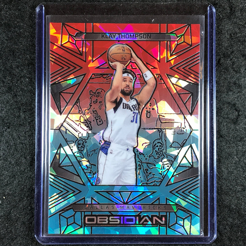 2024-25 Obsidian KLAY THOMPSON Base Fire and Ice Flood 6/49 #37
