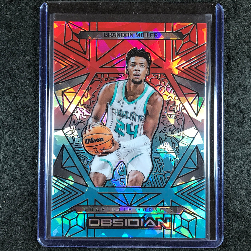 2024-25 Obsidian BRANDON MILLER Base Fire and Ice Flood 1/49 #44