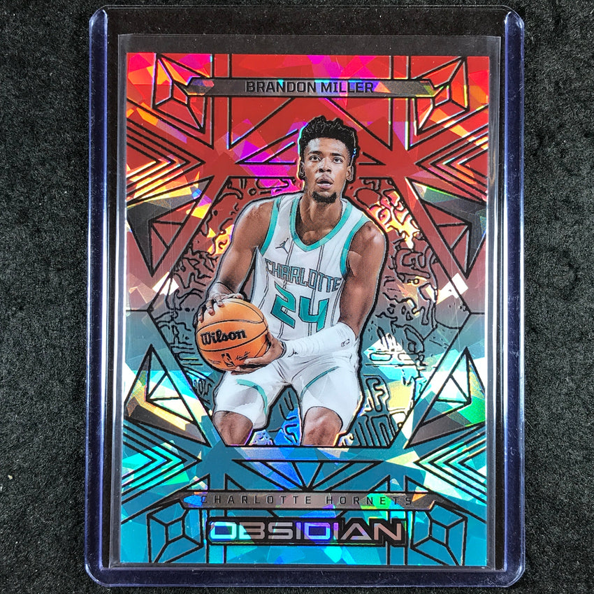 2024-25 Obsidian BRANDON MILLER Base Fire and Ice Flood 12/49 #44