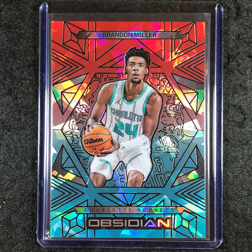 2024-25 Obsidian BRANDON MILLER Base Fire and Ice Flood 37/49 #44