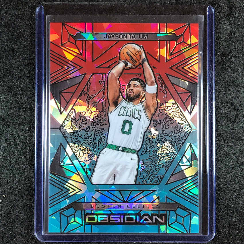 2024-25 Obsidian JAYSON TATUM Base Fire and Ice Flood 37/49 #72
