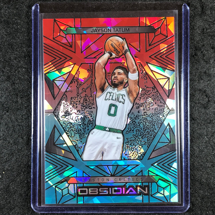 2024-25 Obsidian JAYSON TATUM Base Fire and Ice Flood 34/49 #72