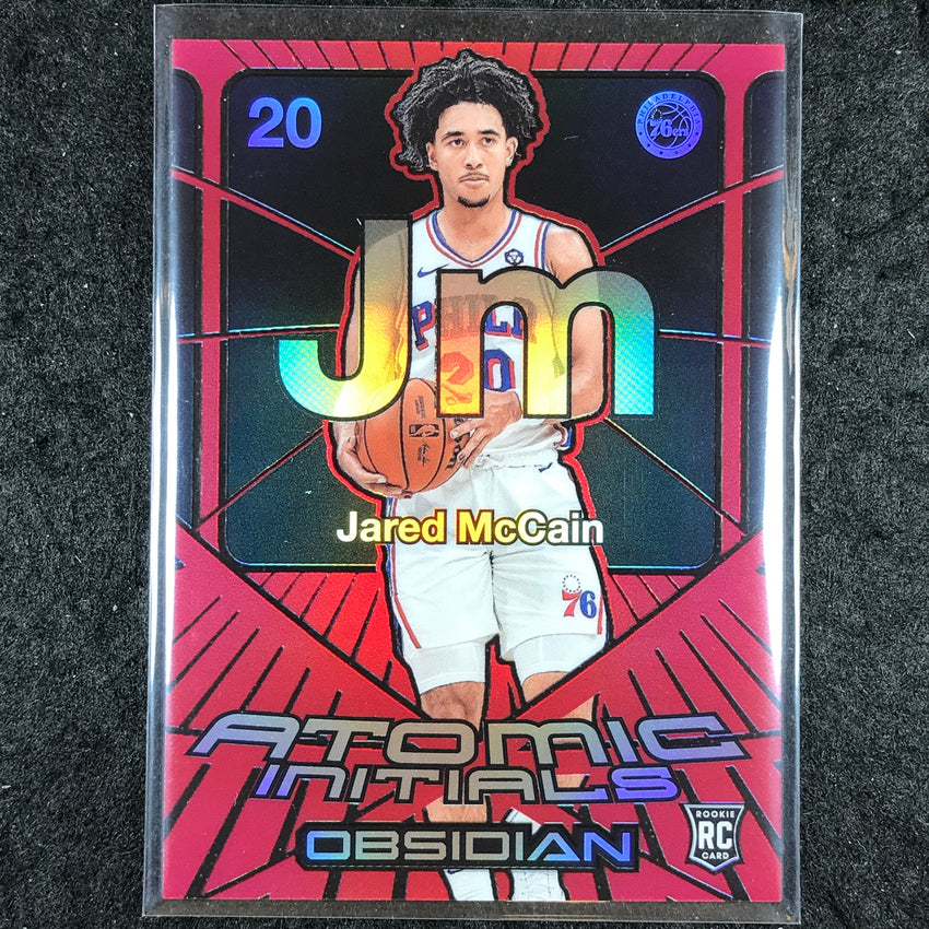 2024-25 Obsidian JARED MCCAIN Atomic Initials Rookie Red Flood #19