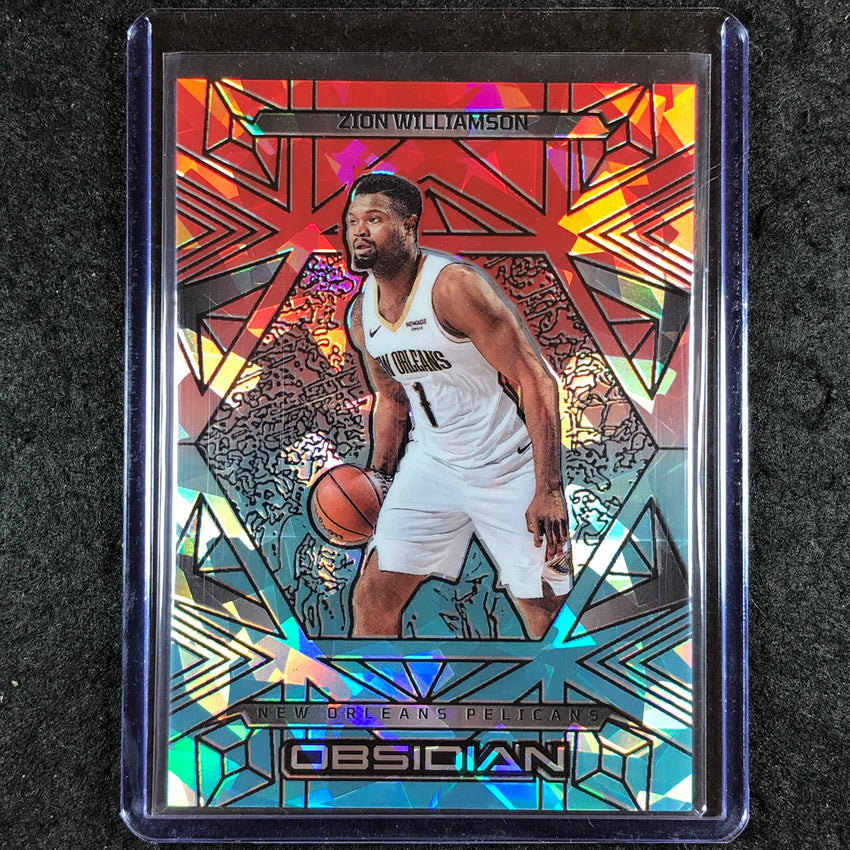2024-25 Obsidian ZION WILLIAMSON Base Fire and Ice Flood 7/49 #99