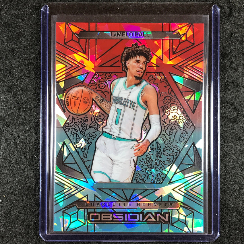 2024-25 Obsidian LAMELO BALL Base Fire and Ice Flood 7/49 #100