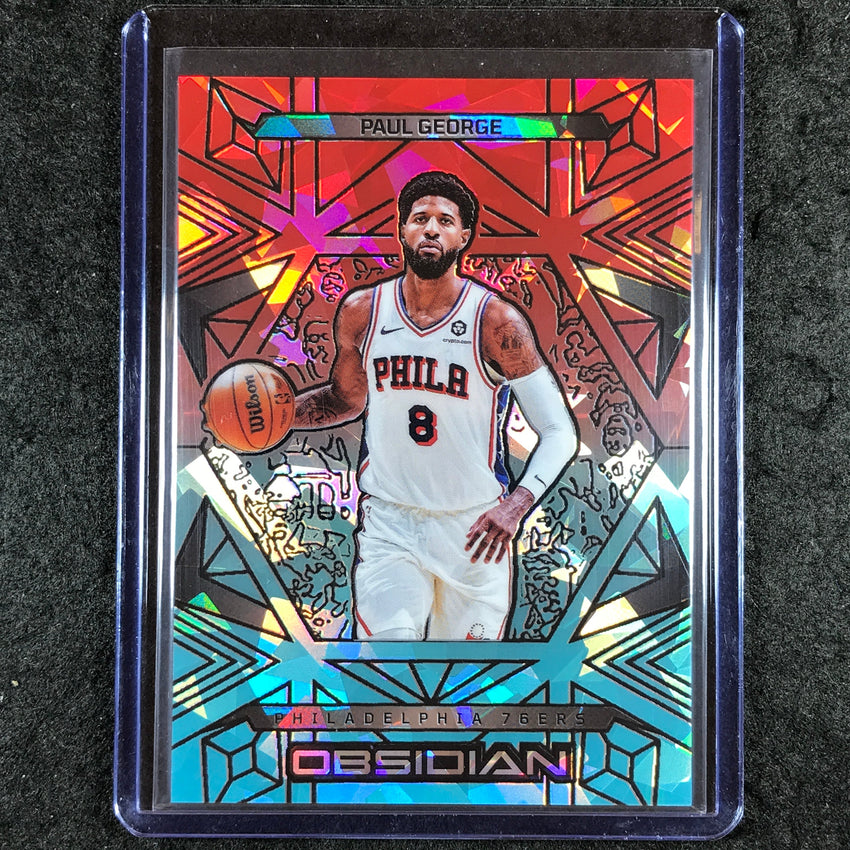 2024-25 Obsidian PAUL GEORGE Base Fire and Ice Flood 32/49 #118