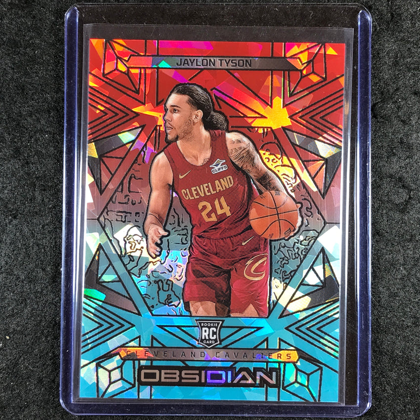 2024-25 Obsidian JAYLON TYSON Rookie Base Fire and Ice Flood 13/49 #146