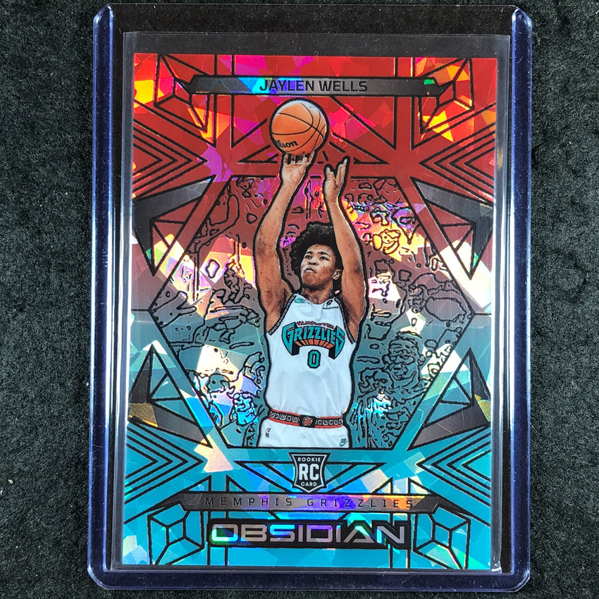 2024-25 Obsidian JAYLEN WELLS Rookie Base Fire and Ice Flood 49/49 #168