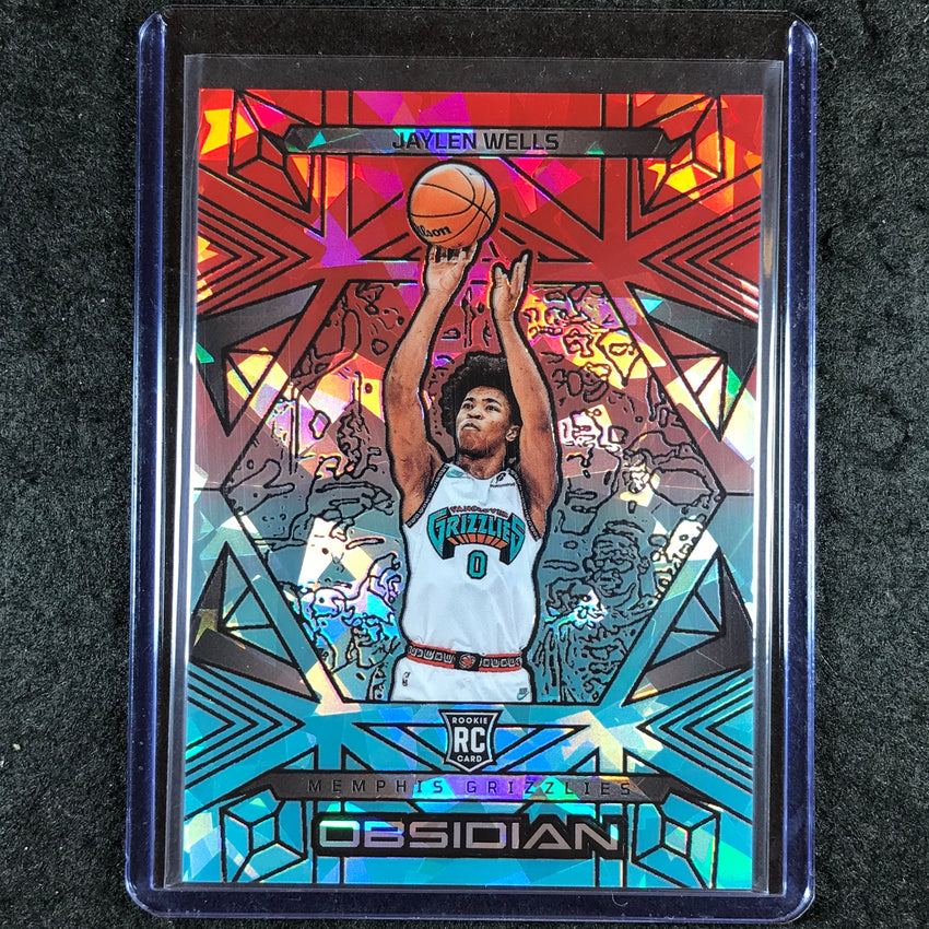 2024-25 Obsidian JAYLEN WELLS Rookie Base Fire and Ice Flood 39/49 #168
