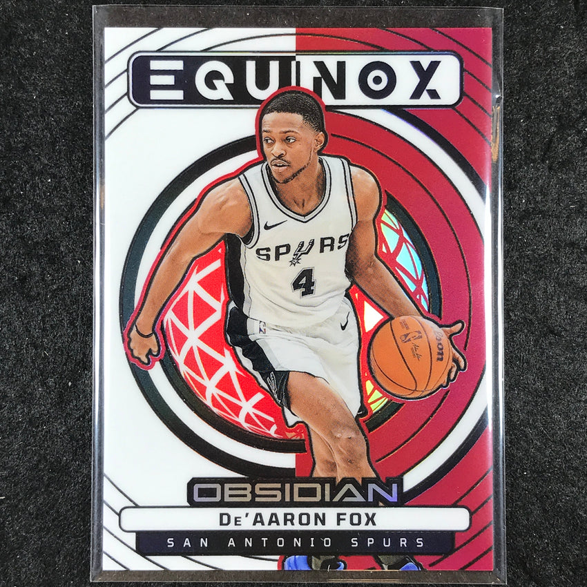 2024-25 Obsidian DE'AARON FOX Equinox Red Flood #3