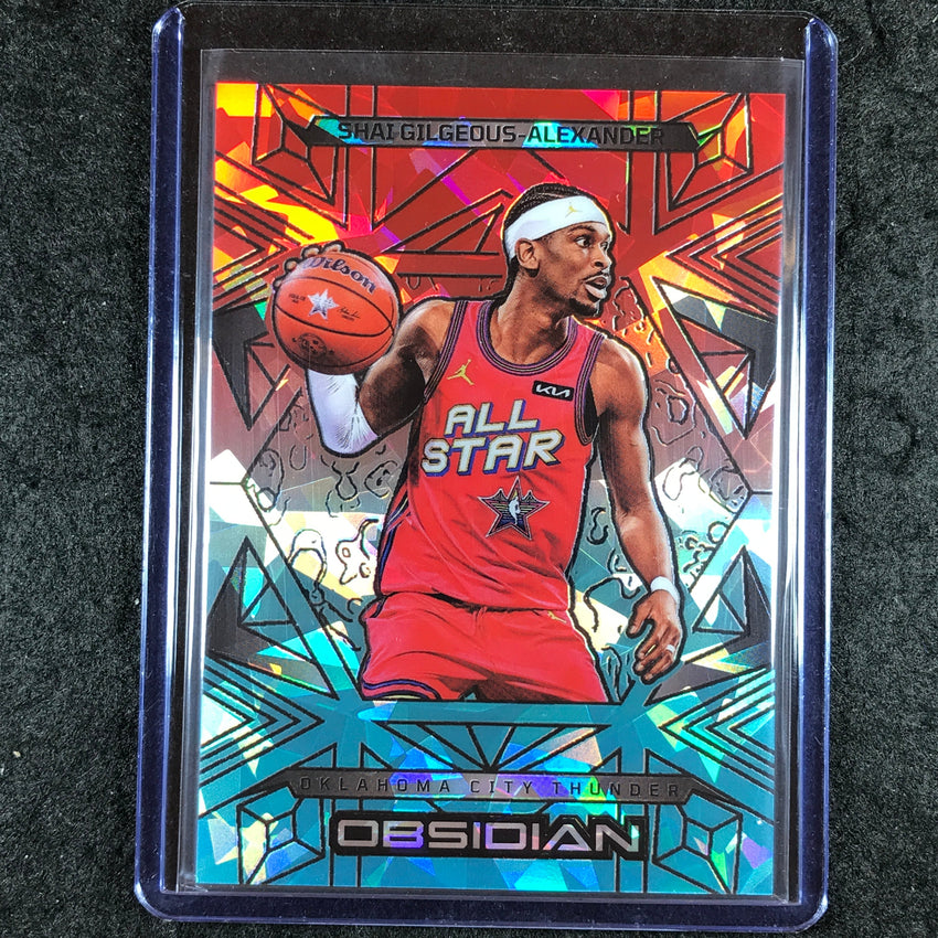 2024-25 Obsidian SHAI GILGEOUS-ALEXANDER Base Fire and Ice Flood 27/49 #200