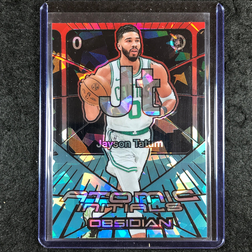 2024-25 Obsidian JAYSON TATUM Atomic Initals Fire and Ice 15/30 #8