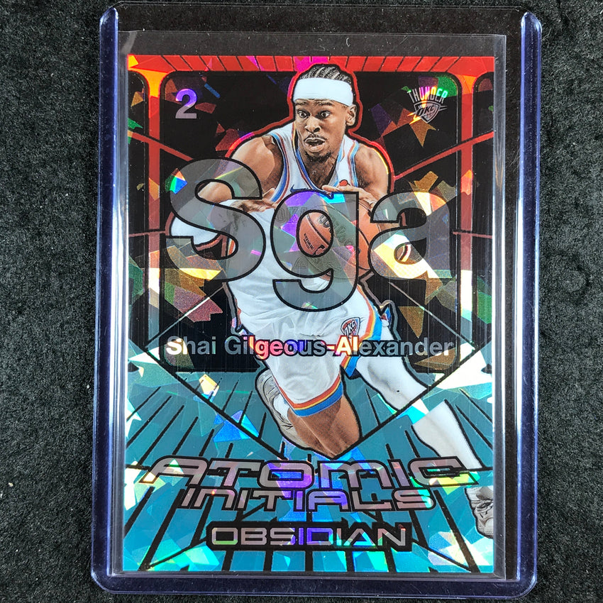 2024-25 Obsidian SHAI GILGEOUS-ALEXANDER Atomic Initals Fire and Ice 11/30 #14
