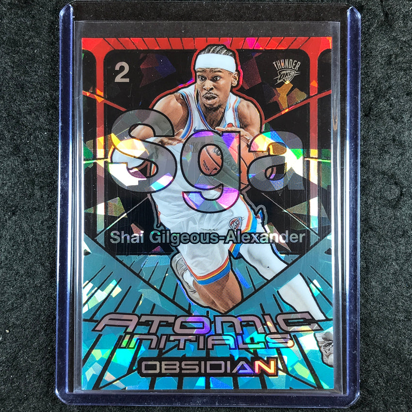2024-25 Obsidian SHAI GILGEOUS-ALEXANDER Atomic Initals Fire and Ice 2/30 #14