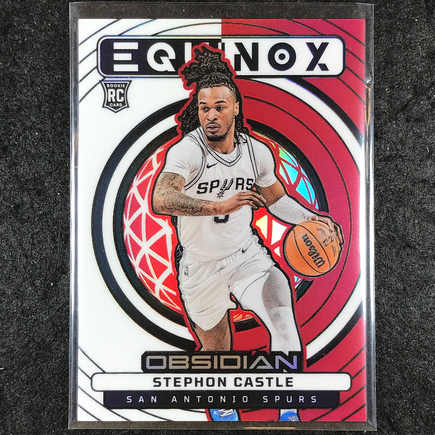 2024-25 Obsidian STEPHON CASTLE Equinox Rookie Red Flood #6