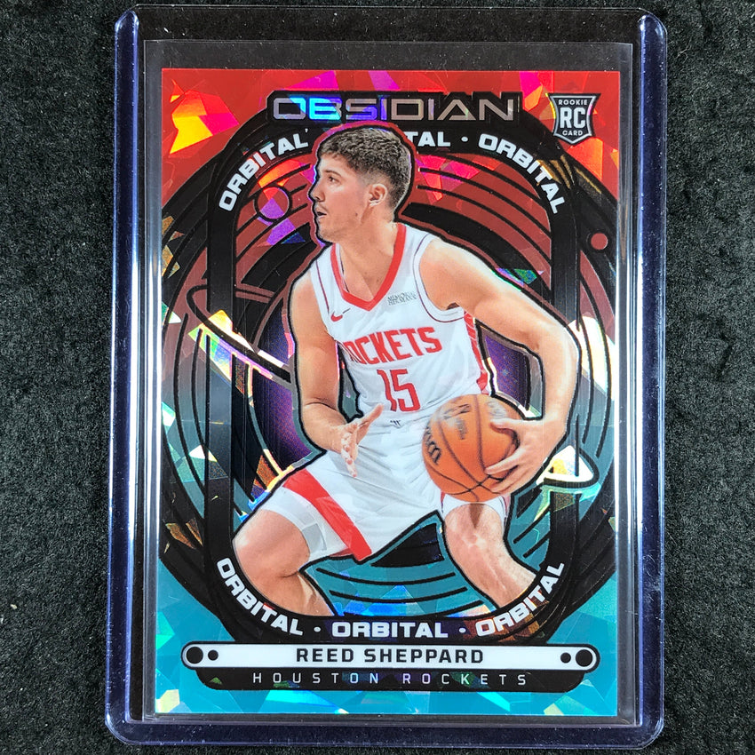 2024-25 Obsidian REED SHEPPARD Orbital Rookie Fire and Ice 4/30 #18