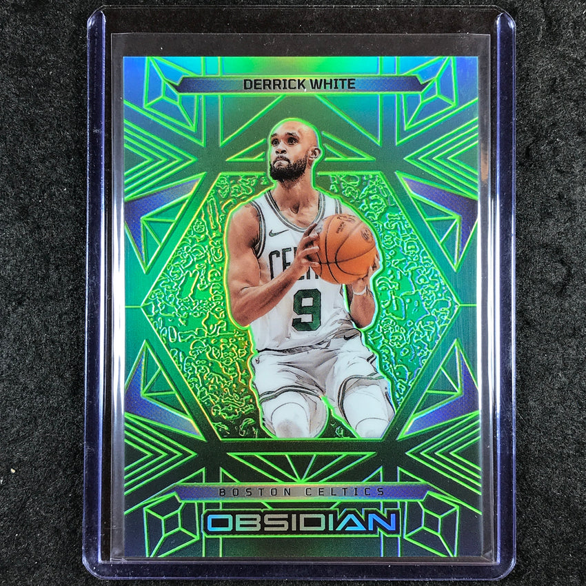 2024-25 Obsidian DERRICK WHITE Base Jade Flood 19/25 #15
