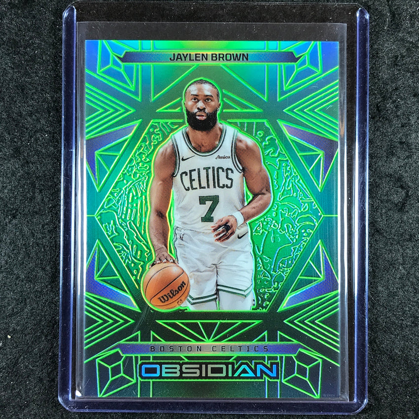 2024-25 Obsidian JAYLEN BROWN Base Jade Flood 10/25 #25