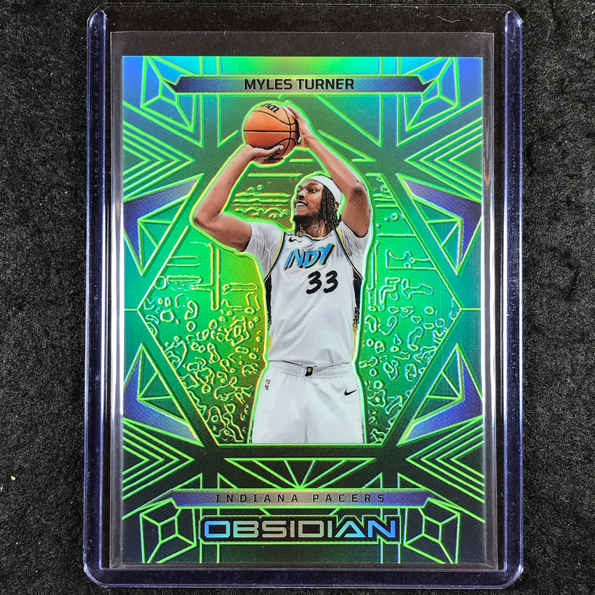 2024-25 Obsidian MYLES TURNER Base Jade Flood 2/25 #32