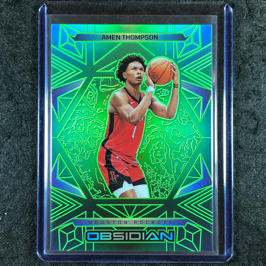 2024-25 Obsidian AMEN THOMPSON Base Jade Flood 6/25 #62