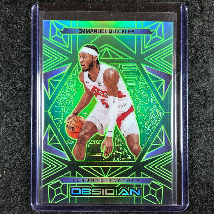 2024-25 Obsidian IMMANUEL QUICKLEY Base Jade Flood 9/25 #91