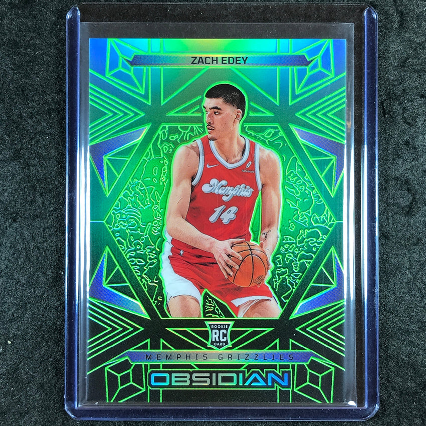 2024-25 Obsidian ZACH EDEY Rookie Base Jade Flood 15/25 #161