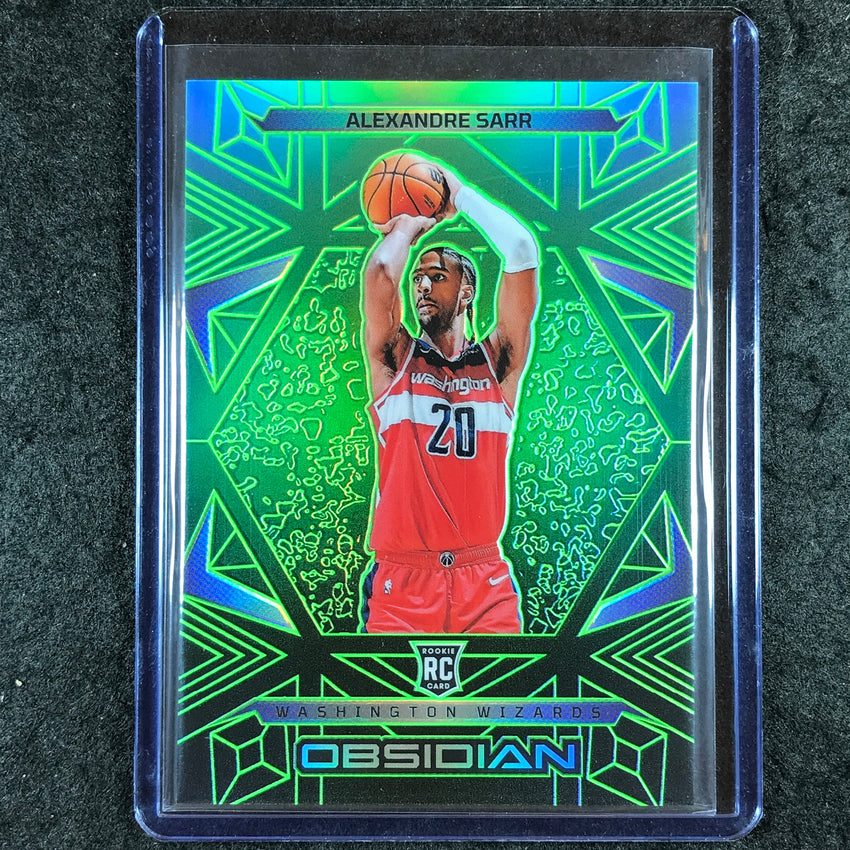 2024-25 Obsidian ALEXANDRE SARR Rookie Base Jade Flood 6/25 #163